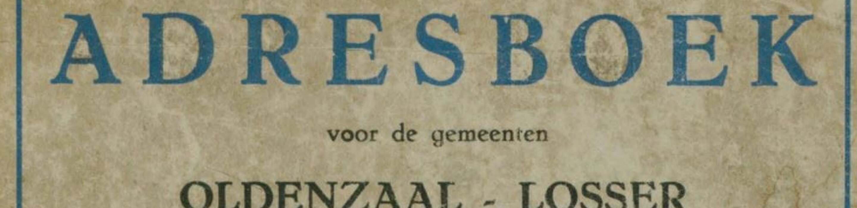 Adresboek 1952